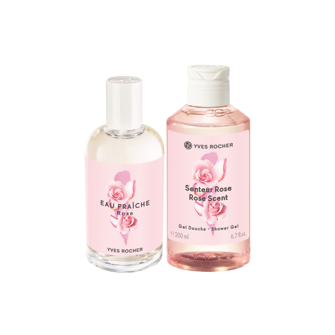 Eau fraiche rose and Shower Gel Yves Rocher Jordan
