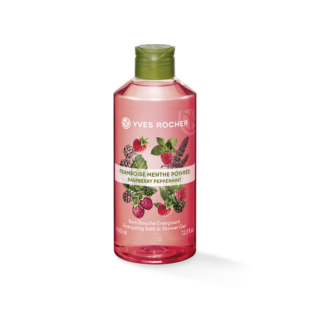 Energizing Bath and Shower Gel Raspberry Peppermint 200 ml Yves